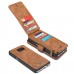 Samsung Galaxy Note 5 - CaseMe Vintage 2 in 1 PU Leather Flip Zipper Wallet Protective Cover Case - Brown